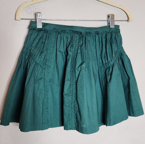 NWT Bill Tornade Green Cotton Micro Mini Skirt Vintage Size 8 y2k 90s - Picture 9 of 16